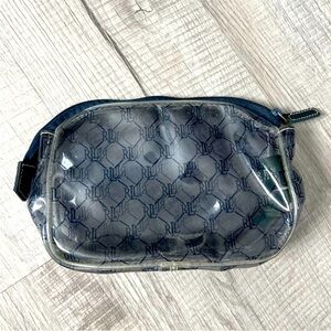 VINTAGE RALPH LAUREL RLL Clear Monogram Cosmetics Toiletry Pouch